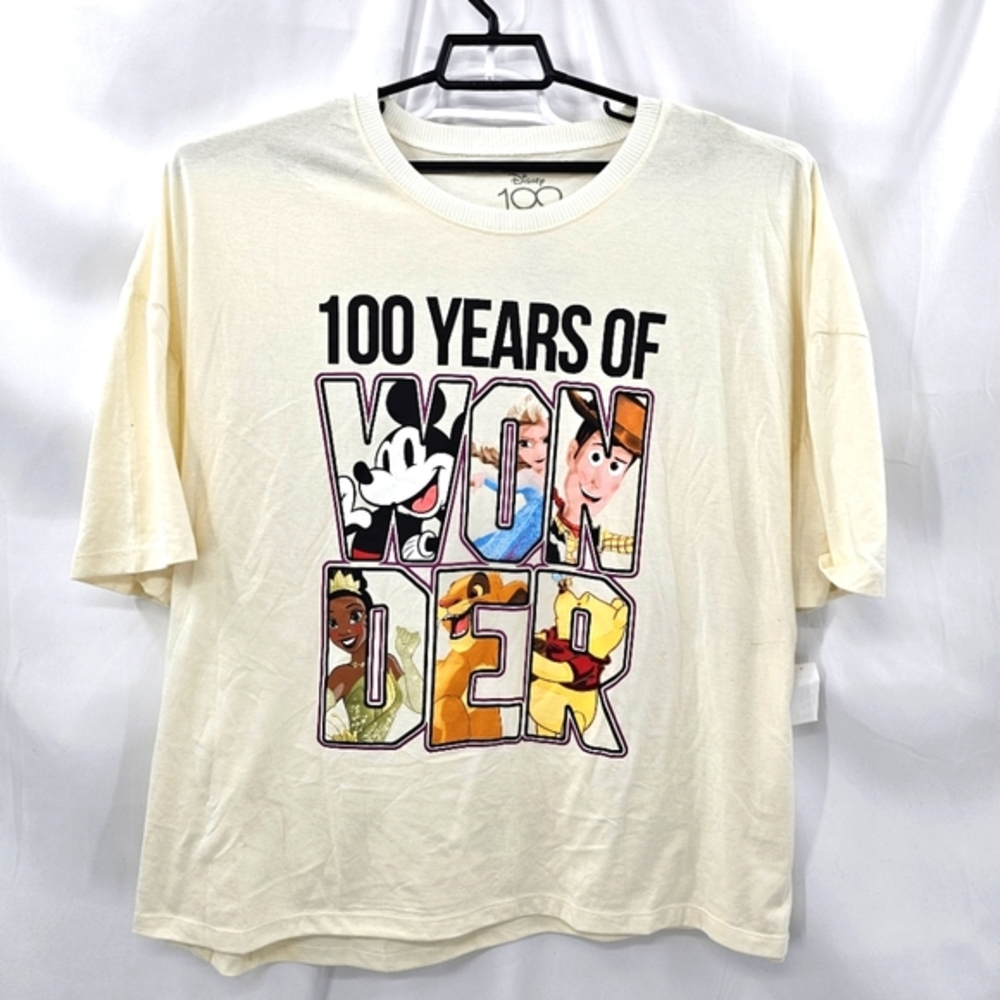 Disney Pixar Characters 100 Years of Wonder Graphic S/S T-Shirt Size 3XL NWT. - Picture 2 of 8
